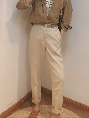 BNWT‼️ Uniqlo Linen Cotton Tapered Pants, Size 28-29